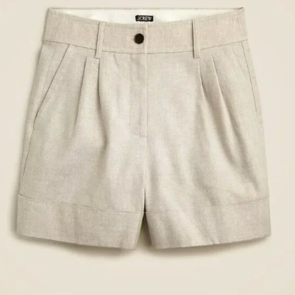 J.Crew Remi Short Oatmeal Beige Size 6